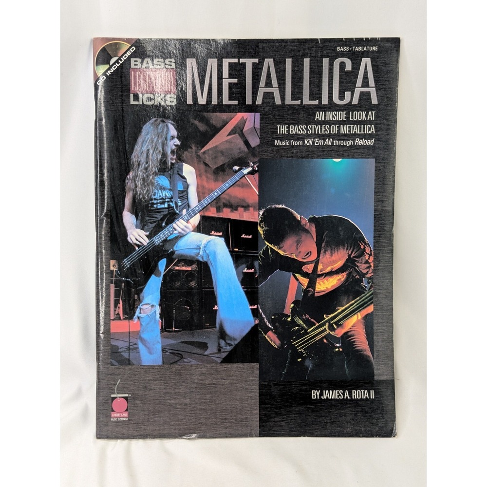 Metallica Inside Look at‎ Bass Styles James Rota II CD Book